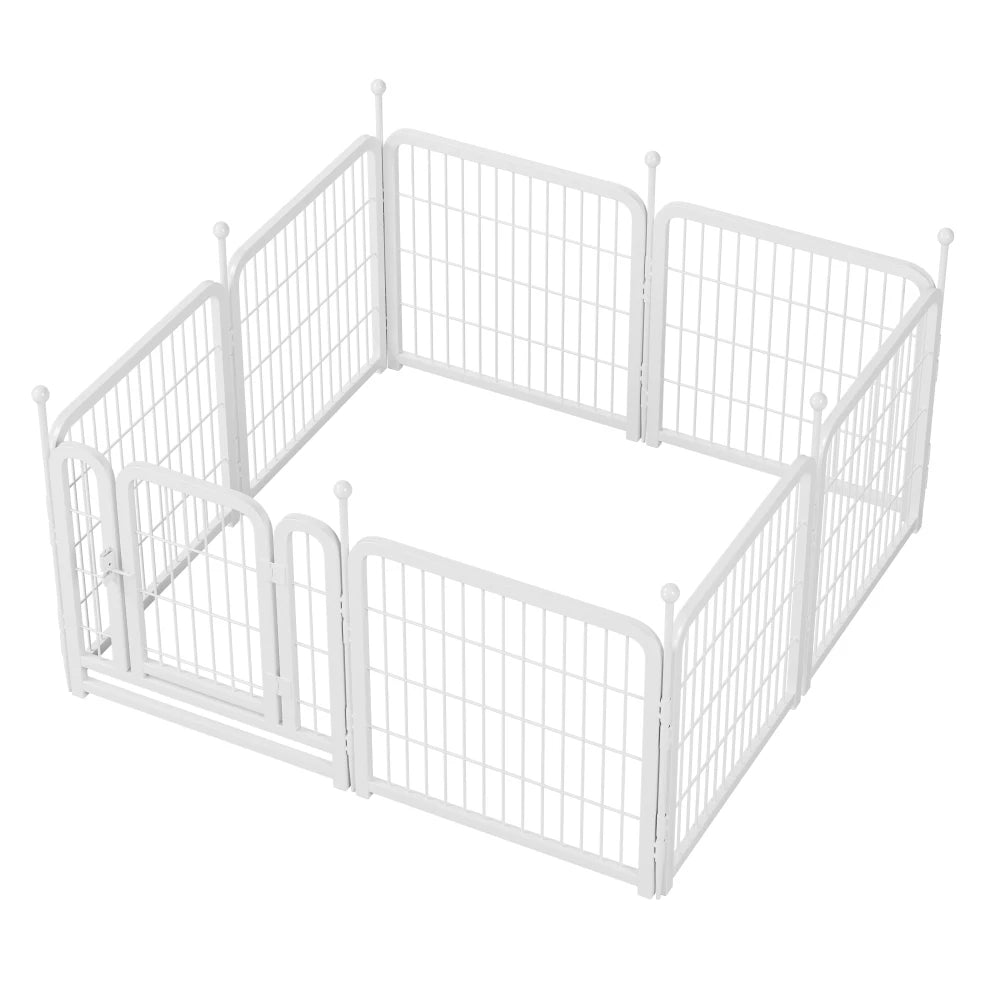 Dog Playpen 8 Panels 24" Height Heavy Duty Dog Fence