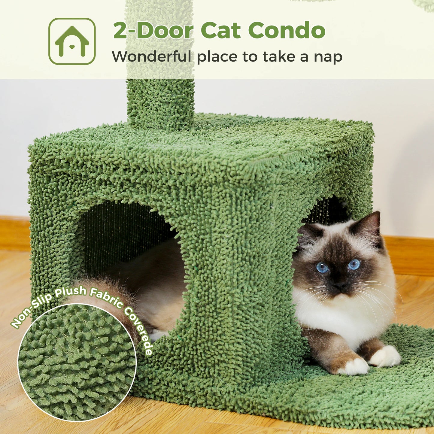 Cactus Cat Tree with Condo