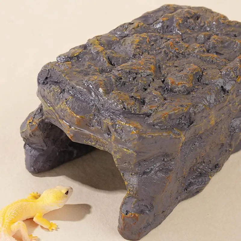 Reptile Heat Cave Resin With Heated Basking Stage Tank