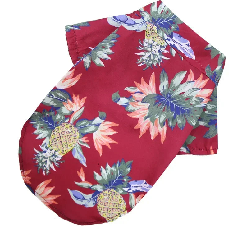 Hawaiian Style Pet Dog Clothe Summer SandBeach Dog Shirts for Small Medium Dogs Puppy Cat Clothing