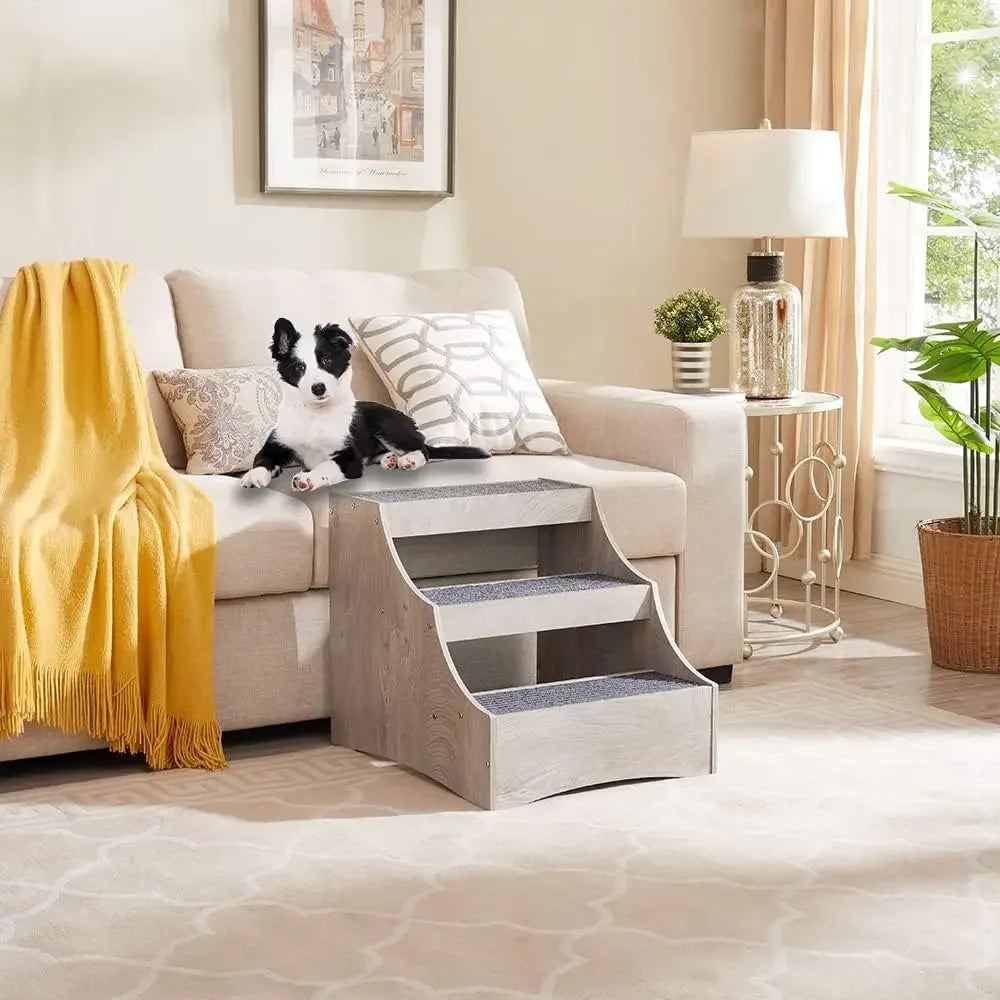 Pet Bunk Bed with Removable Step for Dogs and Cats,