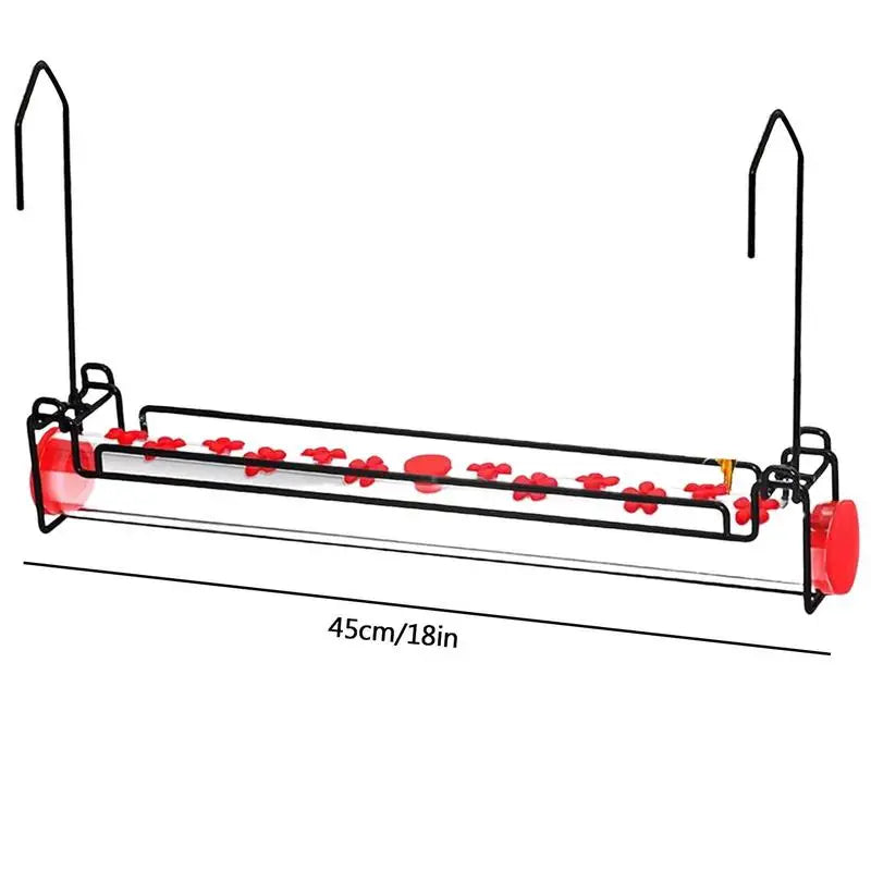 Window Hummingbird Feeder Wild Bird Feeders With Flower Feeding Ports Leak-Proof