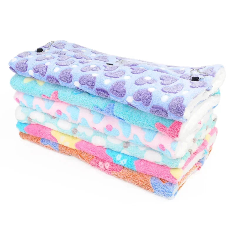 Bed for Small Animal Ferret Squirrel Swing Nest Plush Tunnel Guinea Pig Accessories