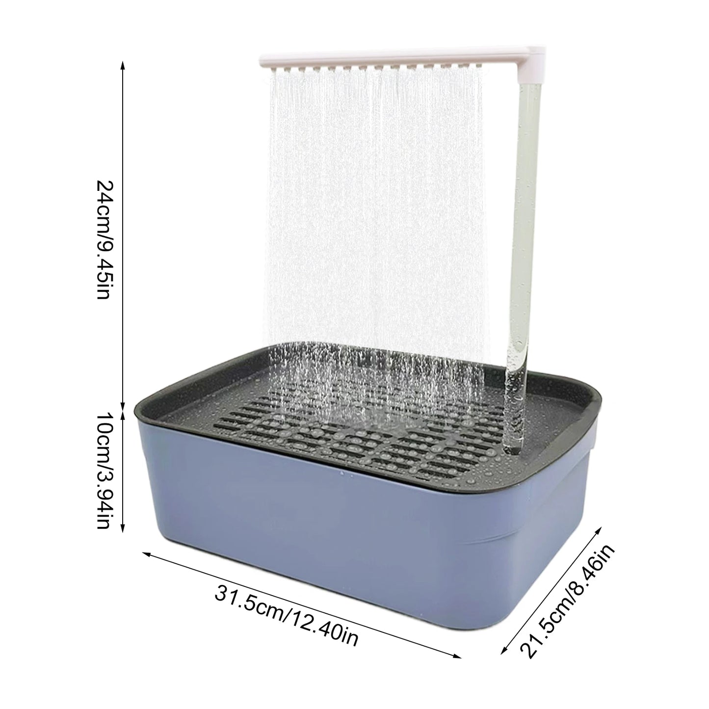 Parrot Circulation Shower Pet Bird Bathtub