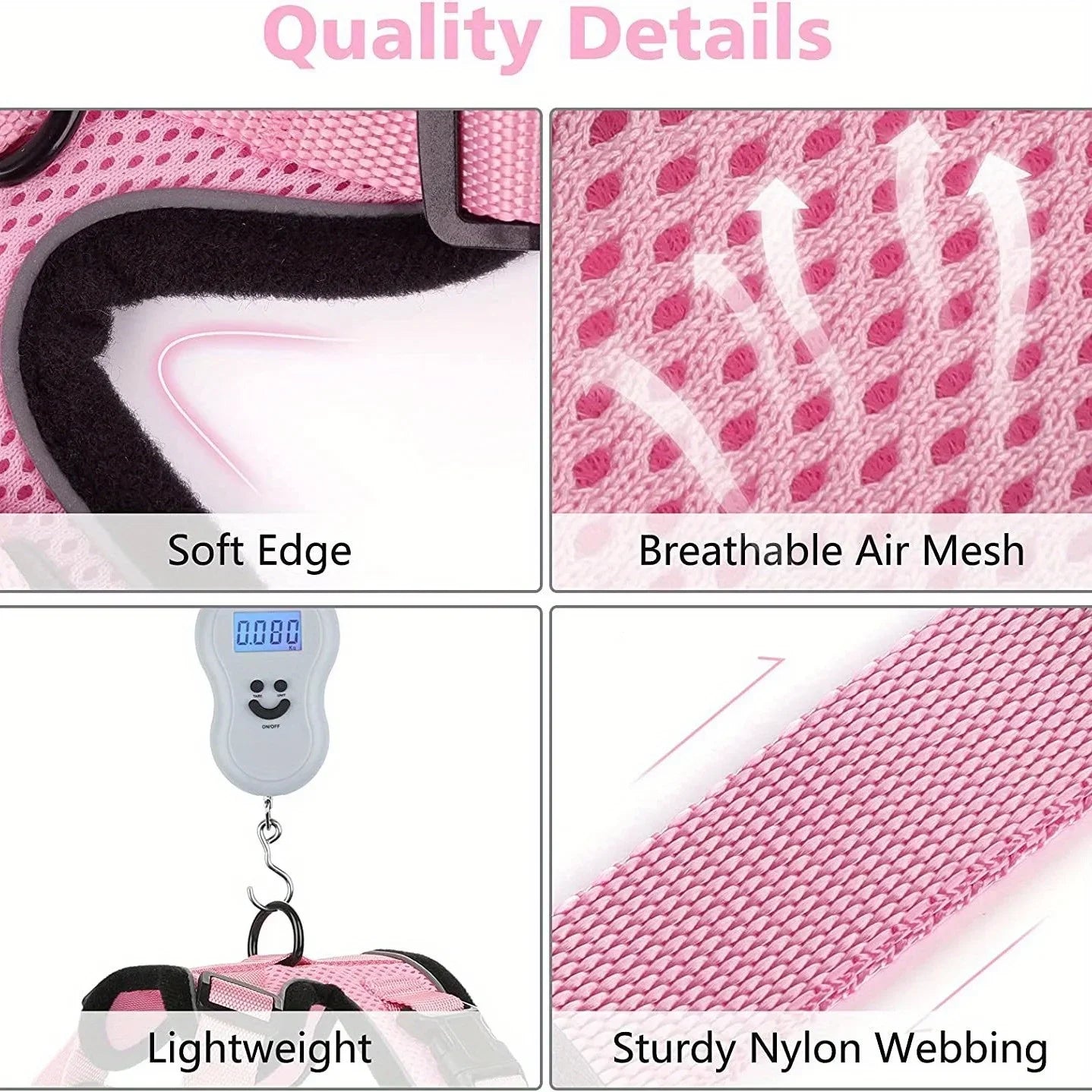 Adjustable Cat Leash Vest Pet Chest Carrier