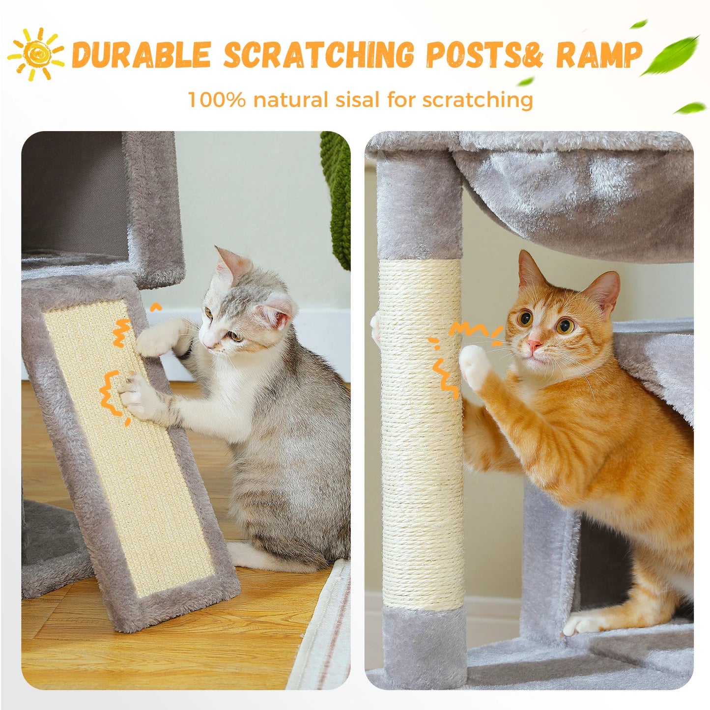 Large Cat Tree, Multi-Level Cat Tower