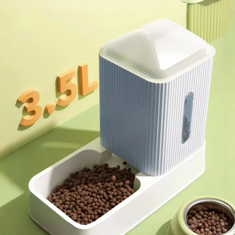 Automatic Dog Cat Feeder And Water Dispenser