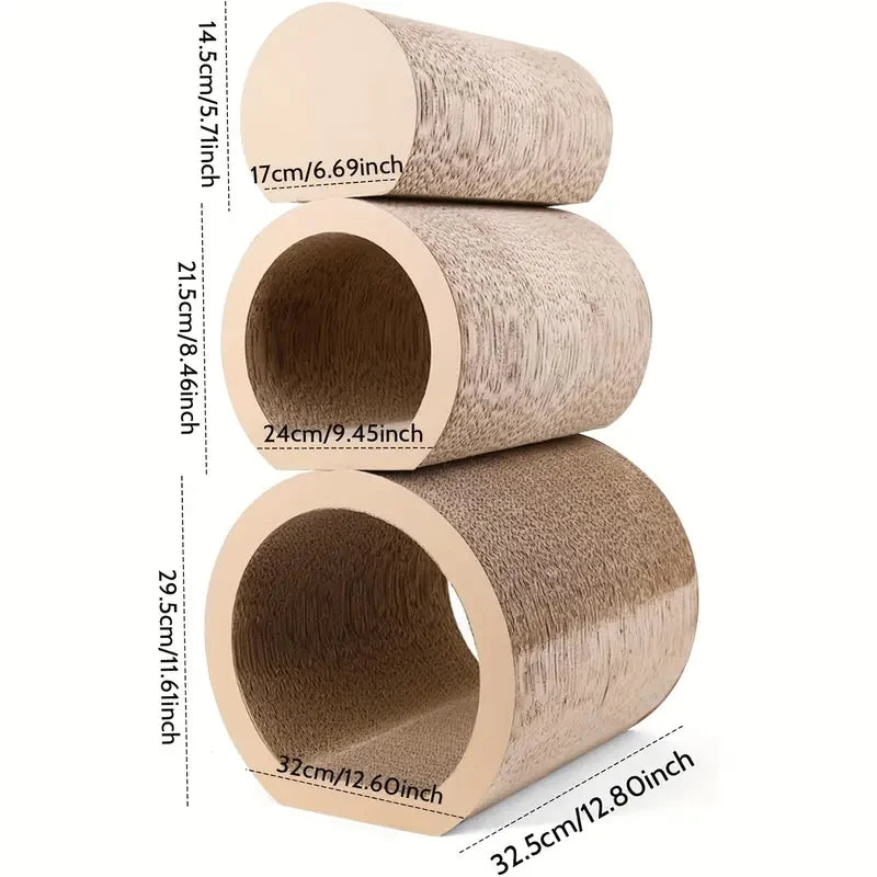 3 in 1 Cat Scratching Board Cardboard Reversible Cat Scratching Board