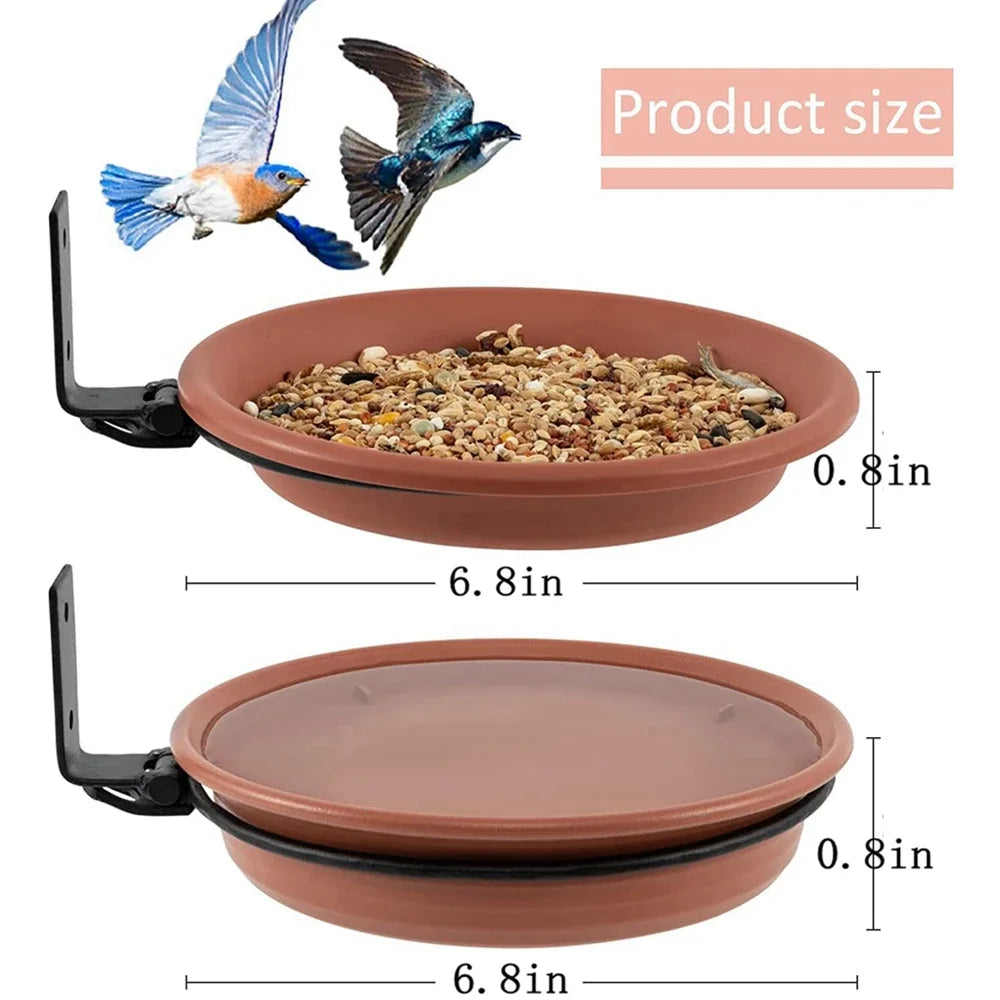 Tree Mounted Bird Tray for Feeder Birds Bath Bowl