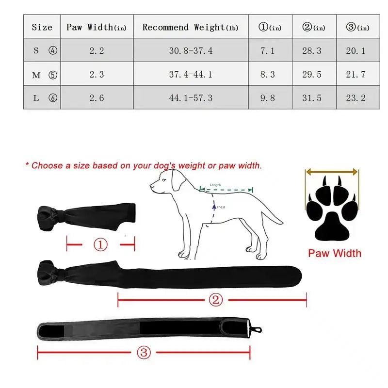 Dog Suspender Boots Waterproof