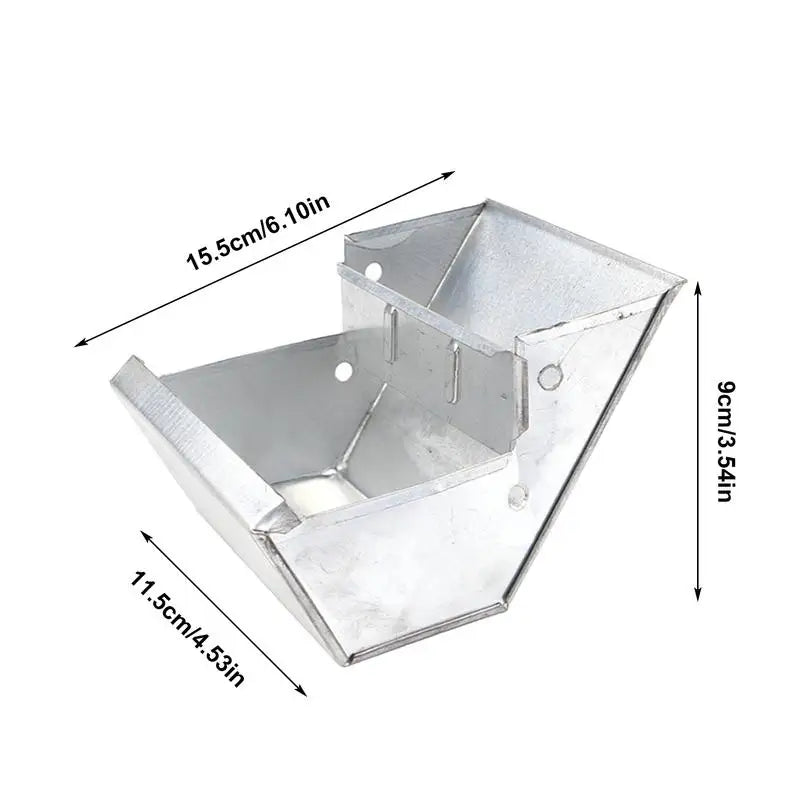 Metal Drinker Food Bowl For Rabbits And Small Animals