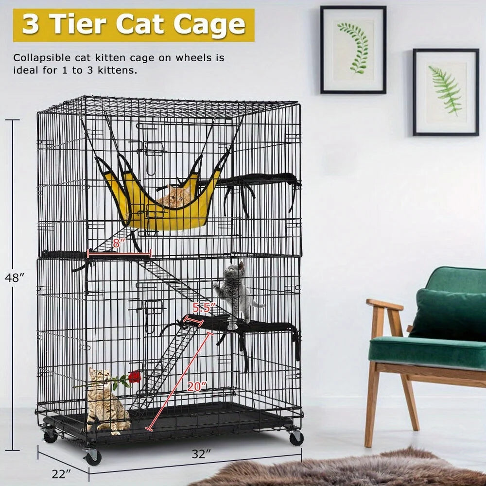 4-Tier Cat Cage Playpen