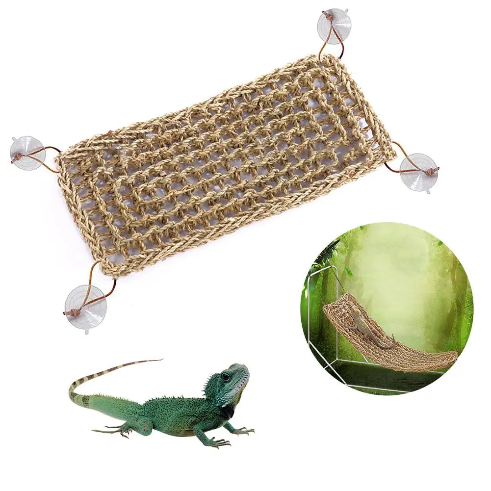 Hamster Reptile Pet Lounger Grass Mat Pet Hanging Bed Mat