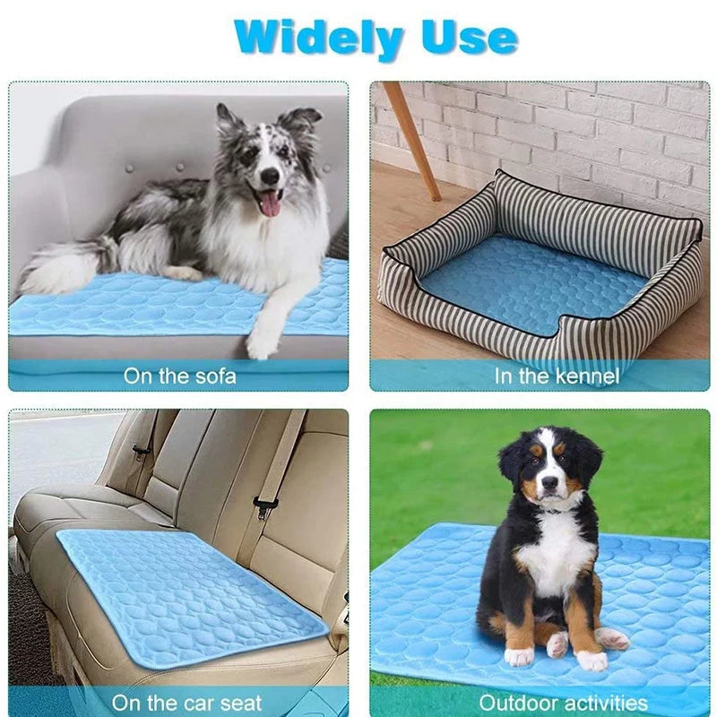 Cooling Mat Extra Large Summer Pet Cold Bed for Small Big Dogs Cat Ice Pad Blanket Pet Accessories