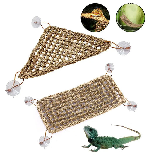 Hamster Reptile Pet Lounger Grass Mat Pet Hanging Bed Mat