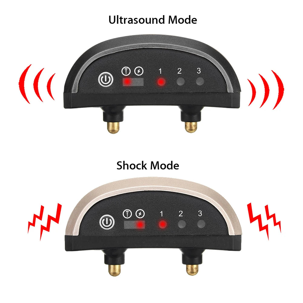 Waterproof  Humane Bark Collar Stop Dog Barking Rechargeable Shock Safe USB Electric Ultrasonic
