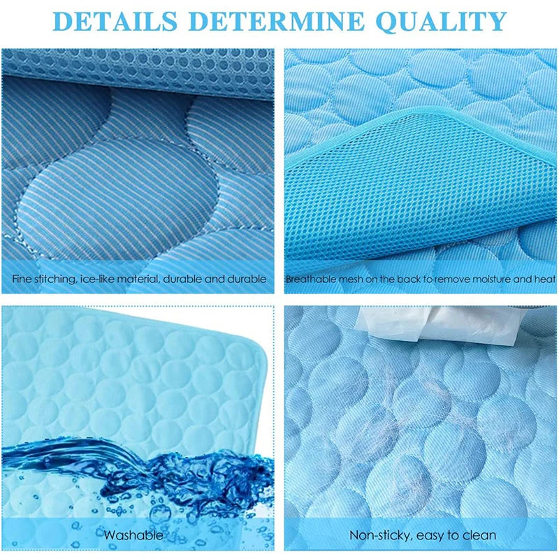 Cooling Mat Extra Large Summer Pet Cold Bed for Small Big Dogs Cat Ice Pad Blanket Pet Accessories