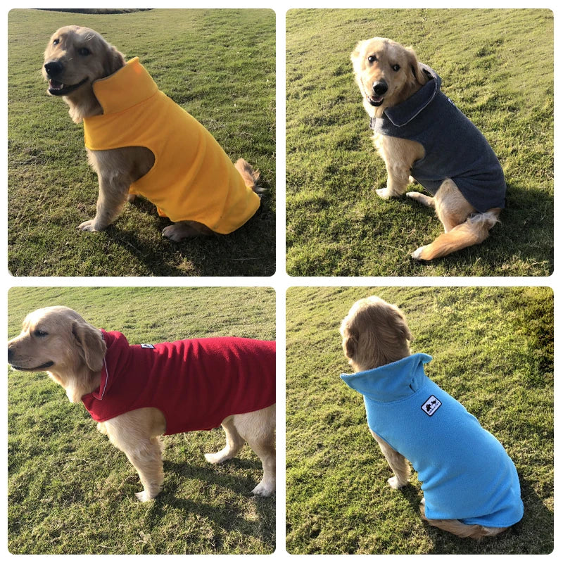 Reflective Dog Clothes Coats Soft Fleece Jacket Winter Warm Pet Jackets