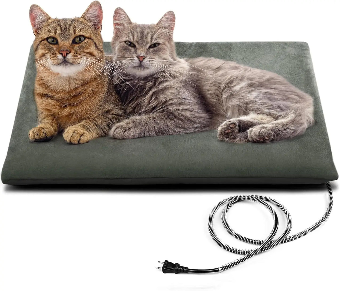 Waterproof Outdoor Pet Heating Pad for Cats and Dogs, Safe Electric Warming Mat 20"X16",