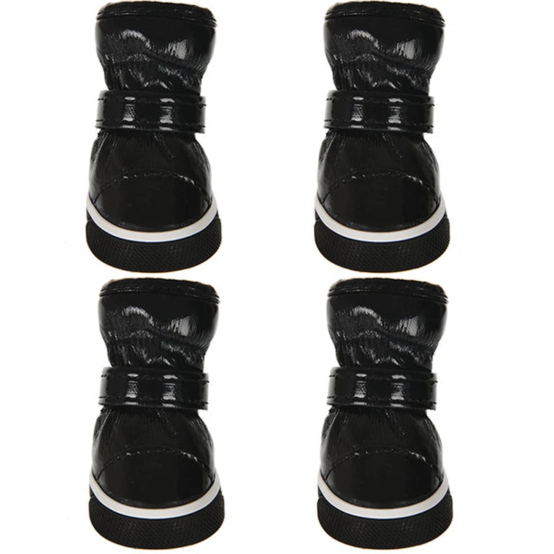 Pet Shoes Winter Warm Waterproof Slip Fleece Dog Snow Boots
