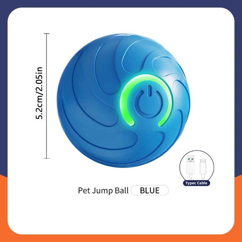 Smart Dog Toy Ball Automatic Interactive Pet Electronic Rolling USB Rechargeable