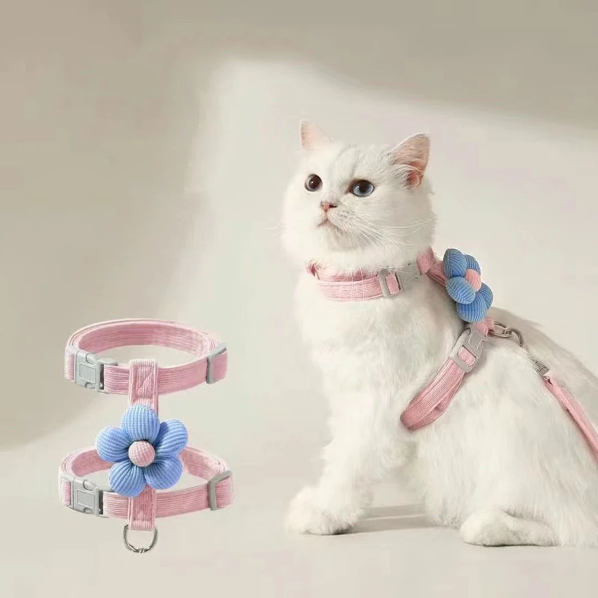 Cat Harness and Leash Sets Adjustable Dog Harness for Small Dog Leash