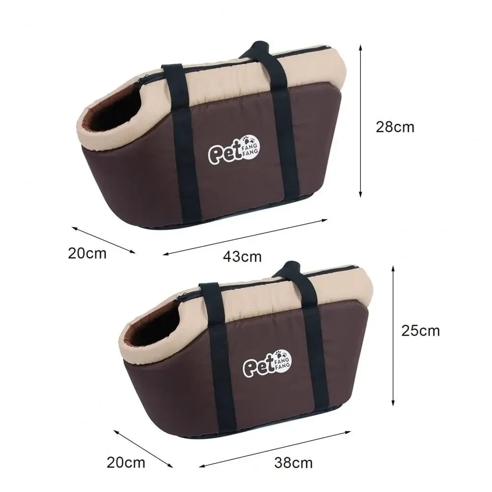Pet Bag Soft-Sided Adjustable Fabric Interior Pad Carrier Tote  Breathable Pets Handbag