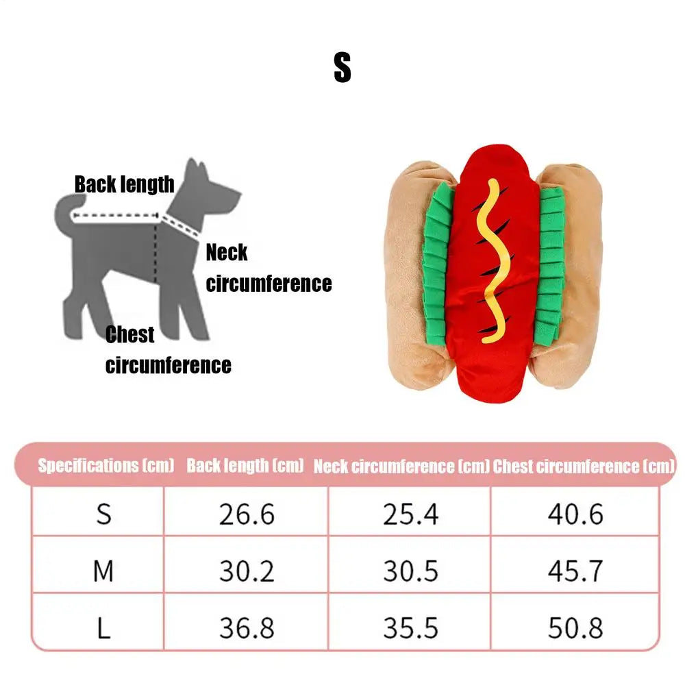 Pet Hot Dog Costume