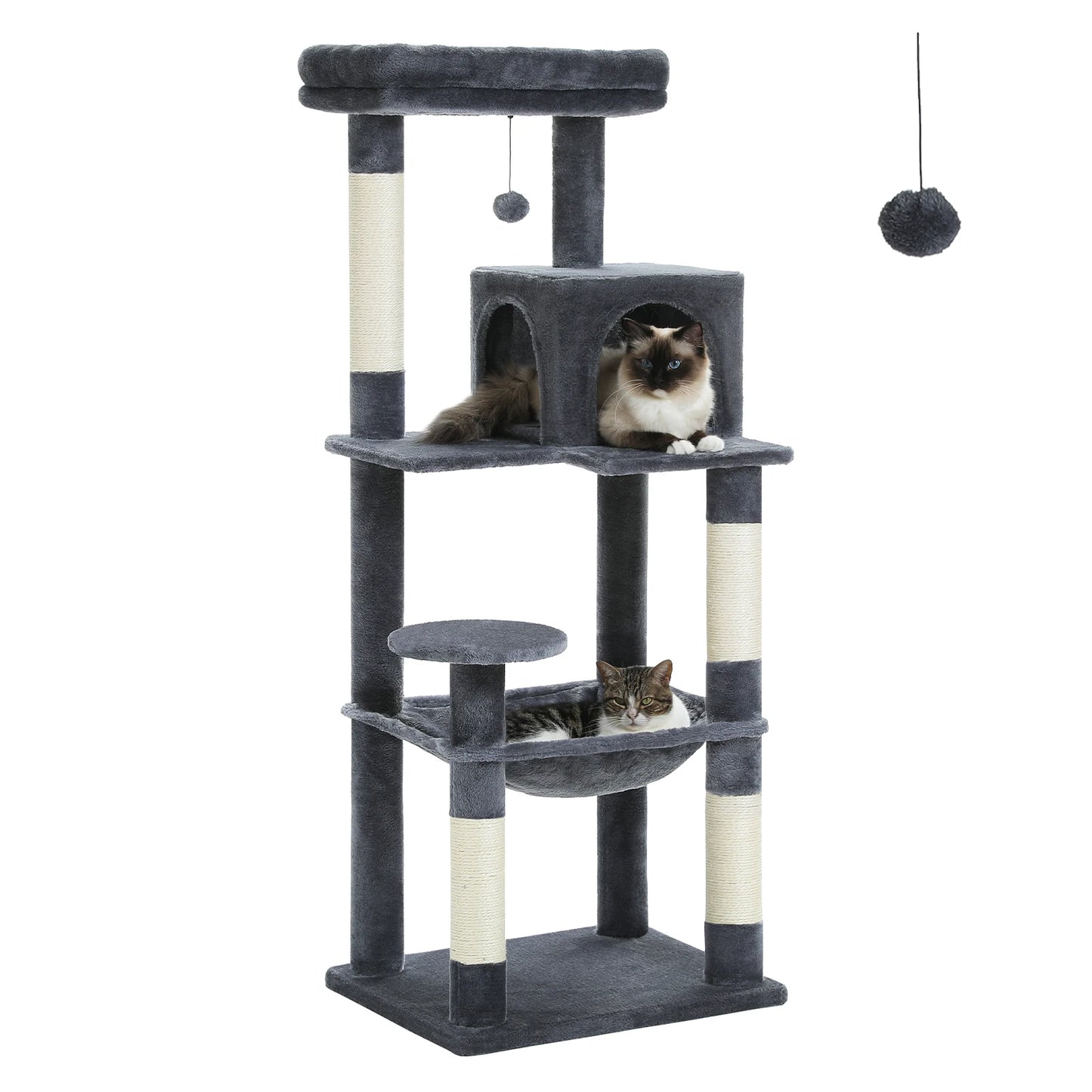 Cat Tree for Large Cats with Hammock