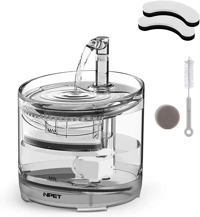 Automatic Pet Drinking Fountain with Replacement Faucet Kit
