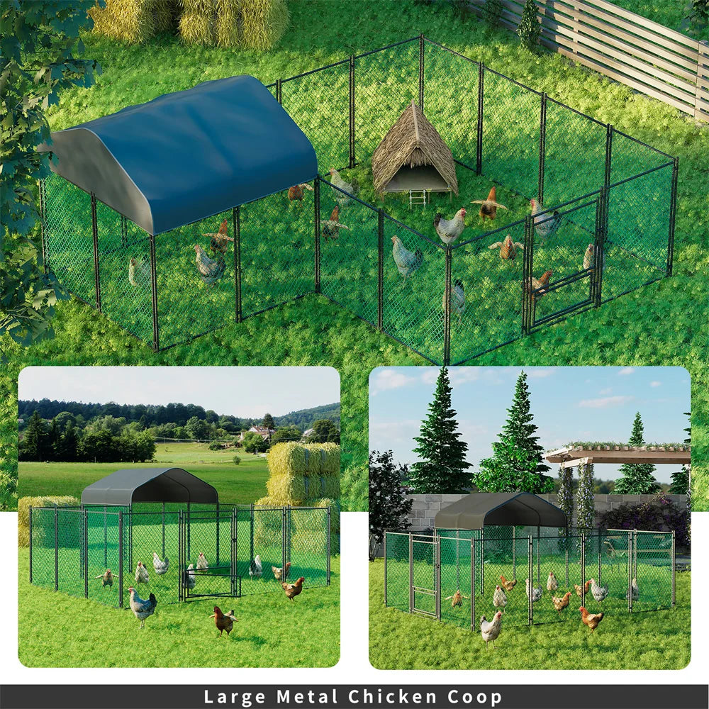 Heavy Duty XXL Chicken Run Coop Cage Walk