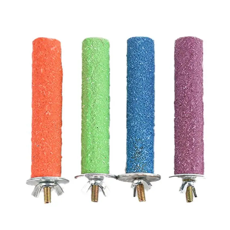 Parrot Frosted Perch Stand For Cage Claw Sharpening Cage Perch