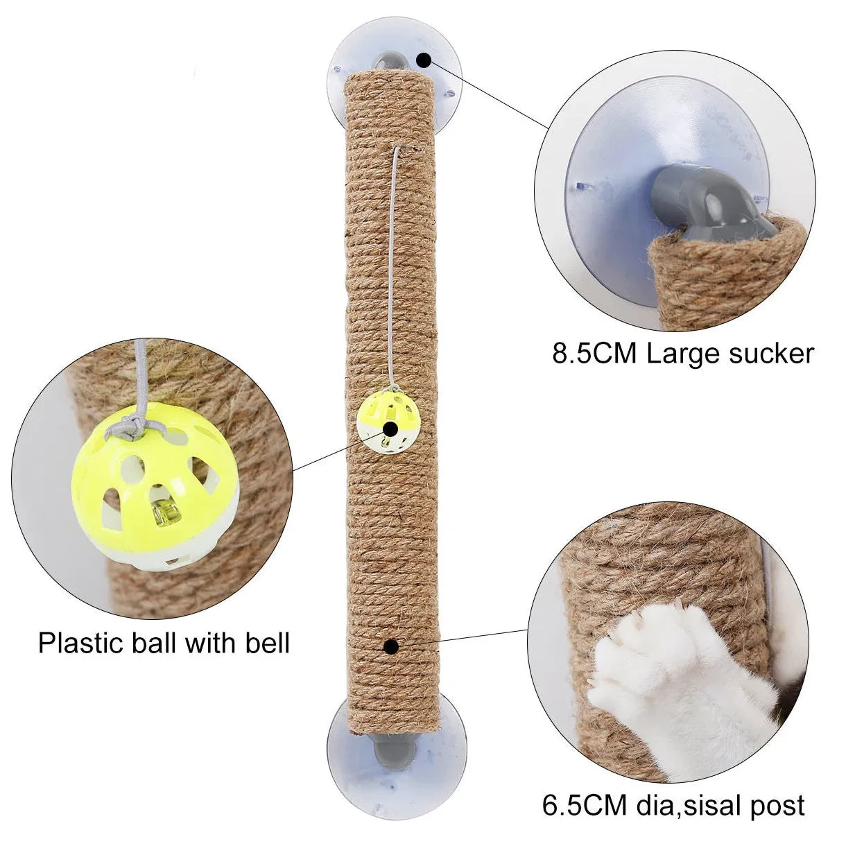 Toy Suction Cup Cat Scratcher