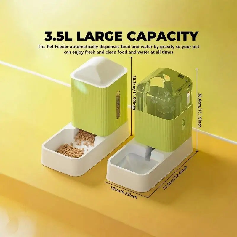 Automatic Dog Cat Feeder And Water Dispenser
