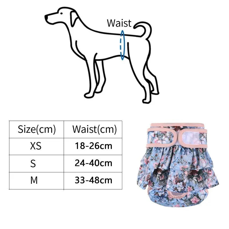 Adjustable Dog Diapers Female Reusable Washable Diapers Dog