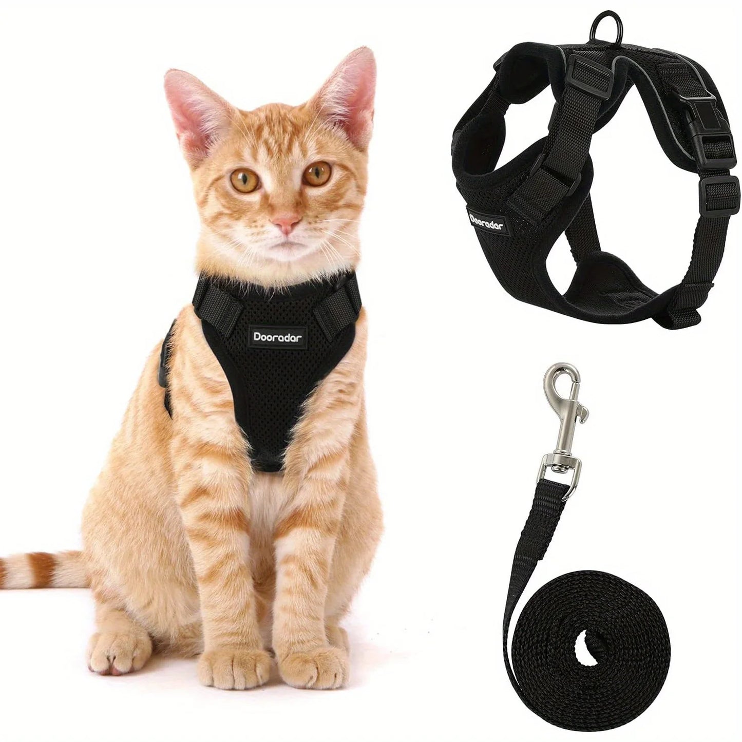 Adjustable Cat Leash Vest Pet Chest Carrier