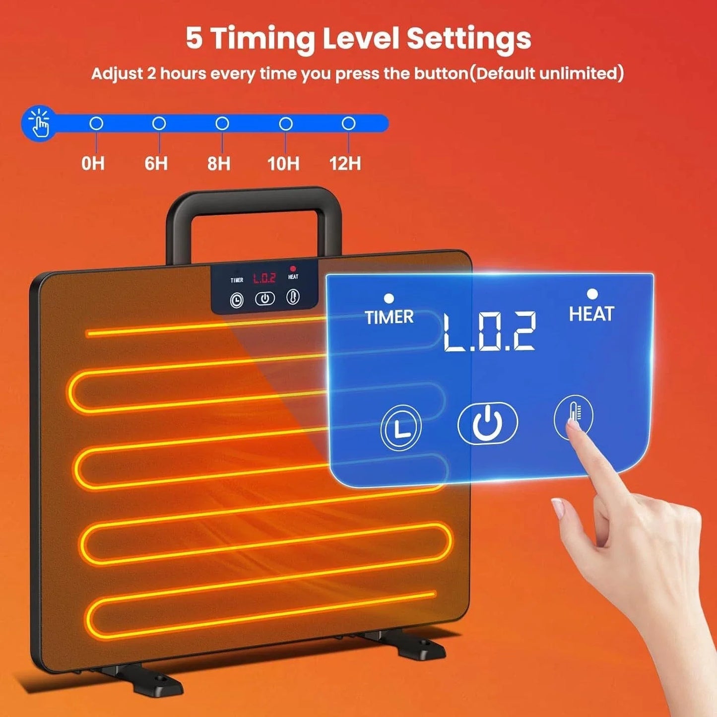 Chicken Coop Heater Thermostatic Poultry Heating Panel Adjustable Temperature Winter Farm Universal Heater For Many Animals