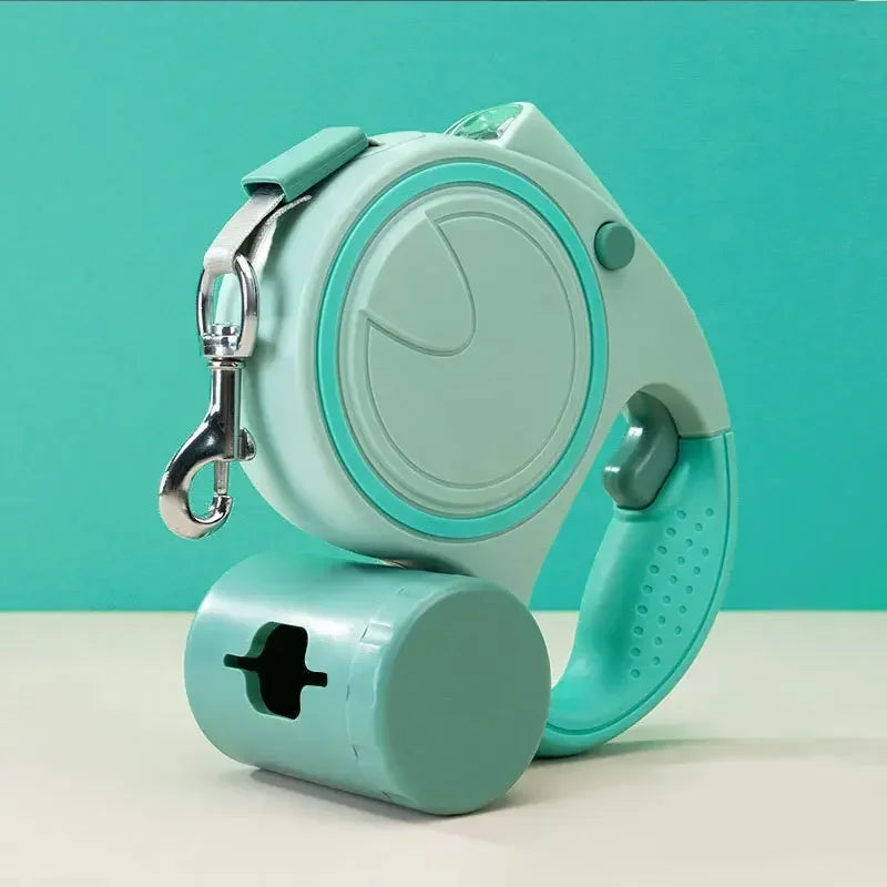 Dog Leash With Light And Garbage Bag