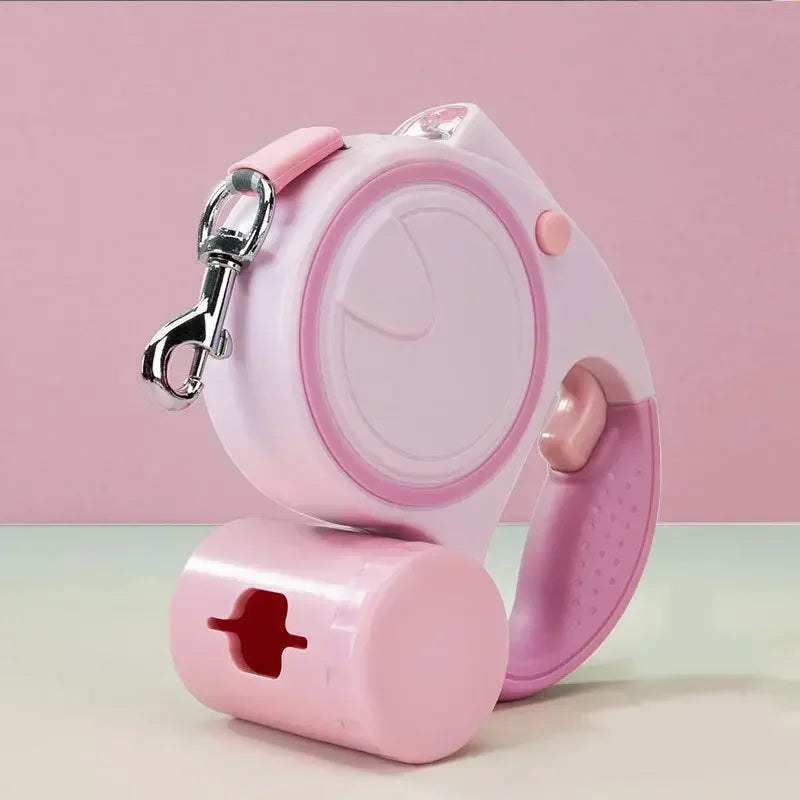 Dog Leash With Light And Garbage Bag