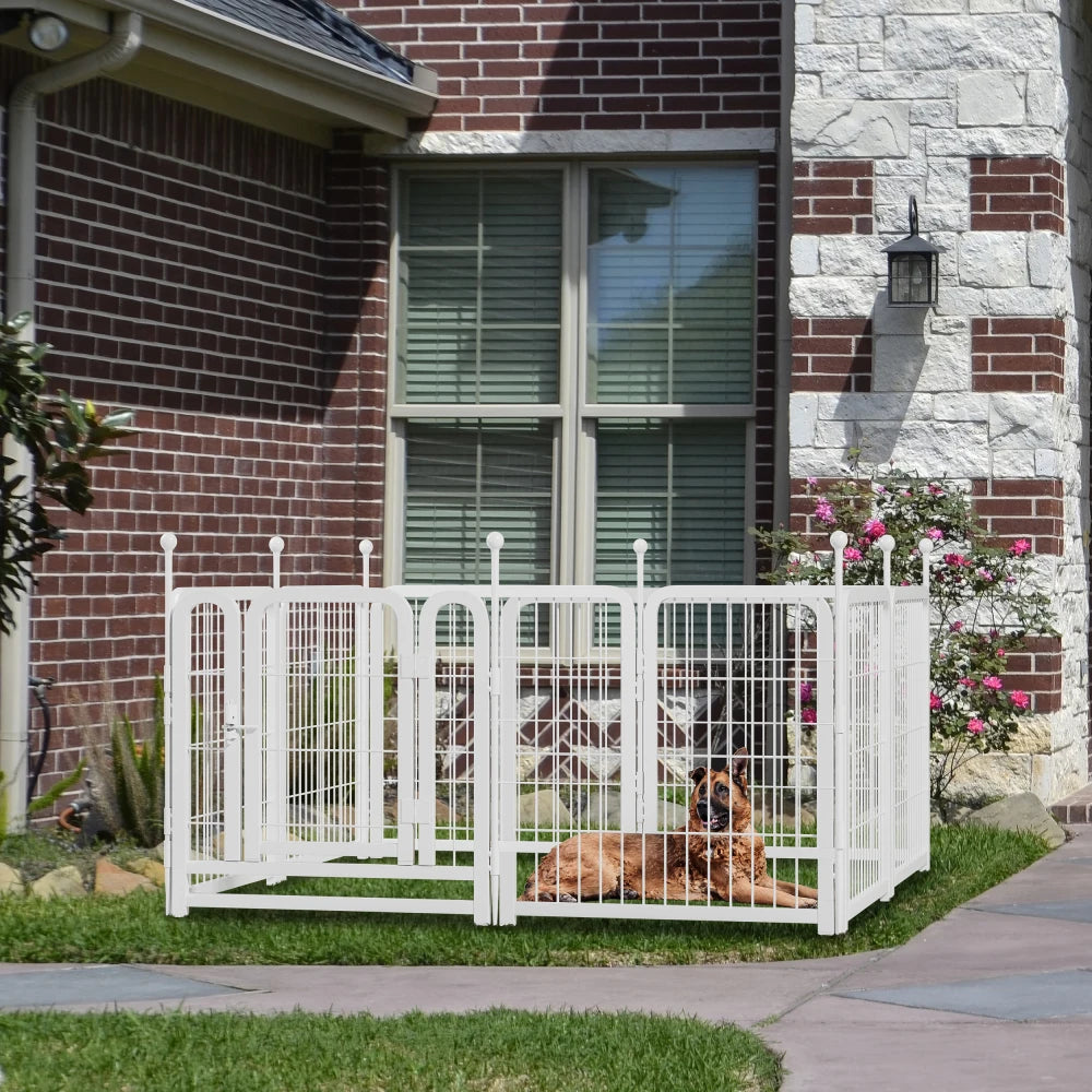 Dog Playpen 8 Panels 24" Height Heavy Duty Dog Fence