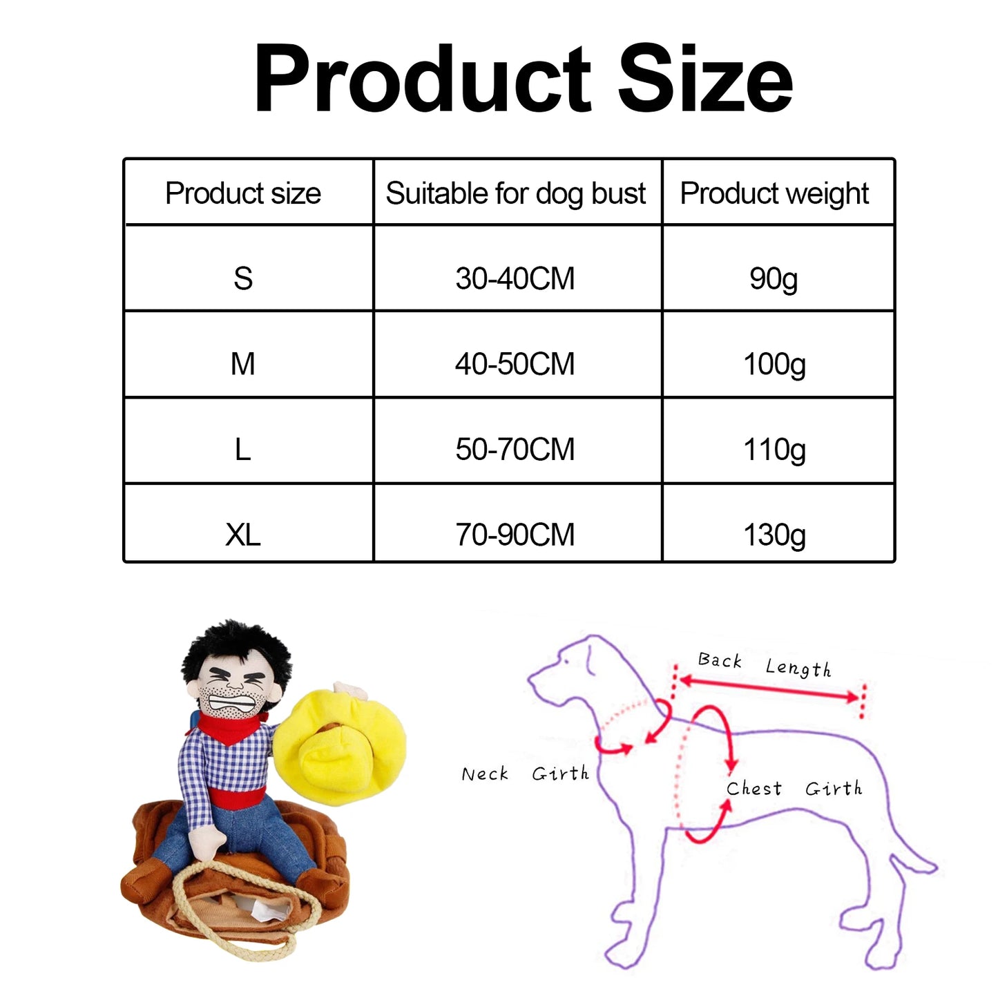 Dog Cowboy Costume With Loop Fasteners Dog Halloween Costumes