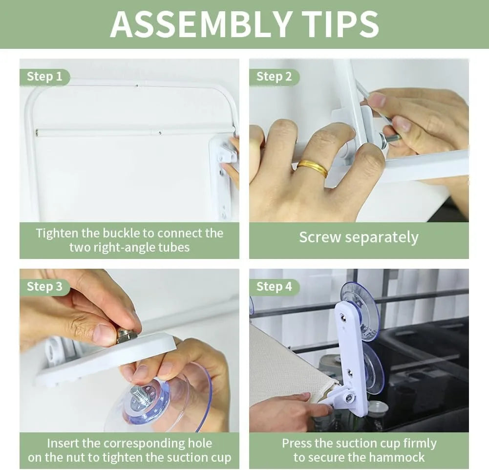 Durable Hanging Bed for Cats and Kittens, Space-Saving Design, Easy to Install