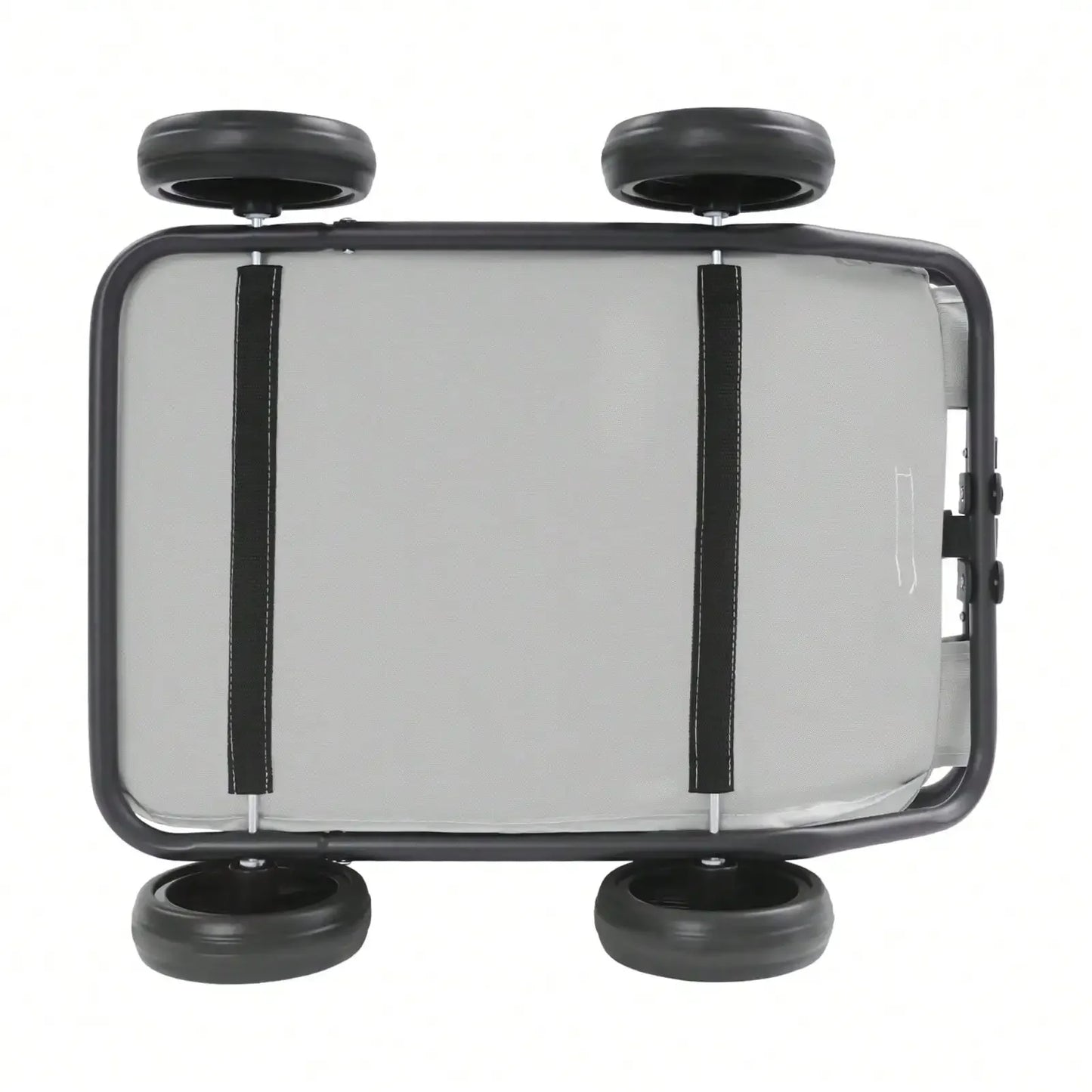 Foldable Dog Stroller Portable Adjustable Pull Rod Pet Travel Carrier Cart