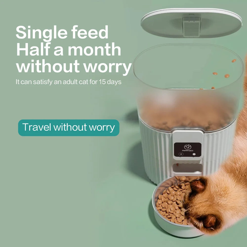 automatic  fixed feeding machine wifi remote smart  pet food dispenser