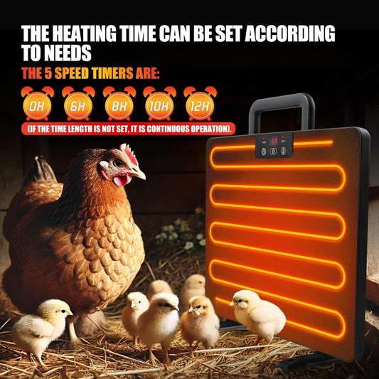 Chicken Coop Heater Thermostatic Poultry Heating Panel Adjustable Temperature Winter Farm Universal Heater For Many Animals