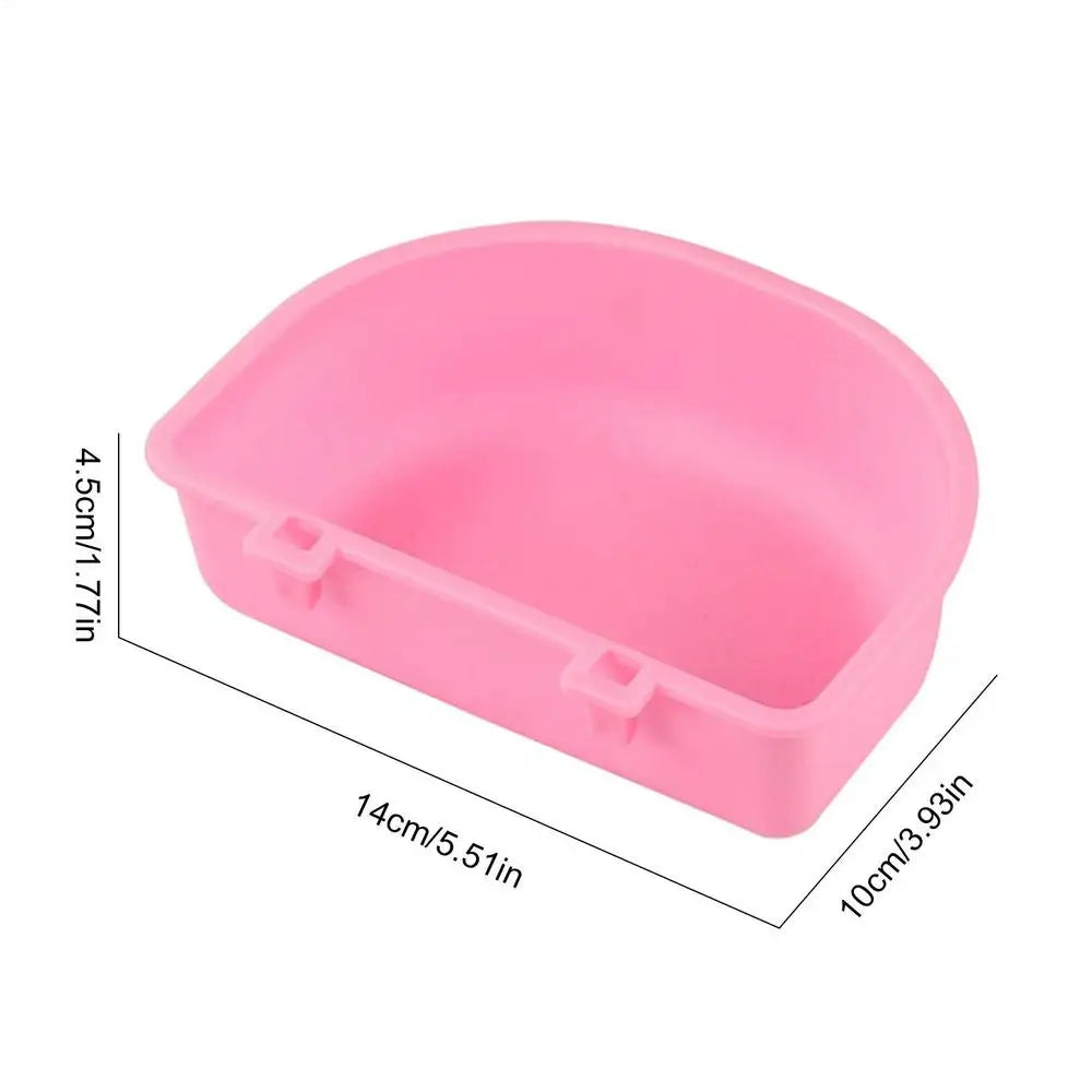 Small Pet Food Feeder Bowl Hamster Cage Hook Up Hanging Bowl Water Drinking Device Bird Squirrel Rabbits Feeding Cup