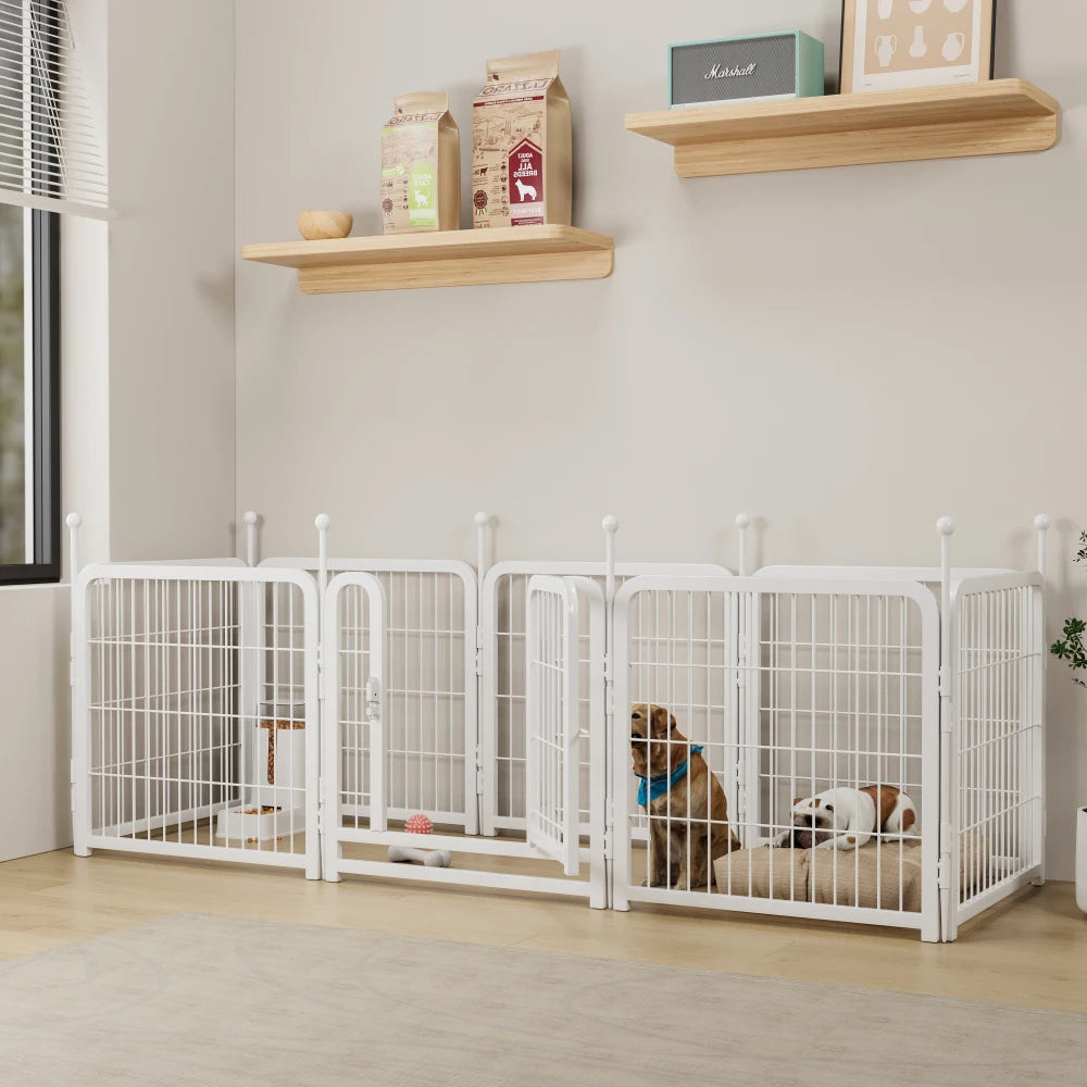 Dog Playpen 8 Panels 24" Height Heavy Duty Dog Fence