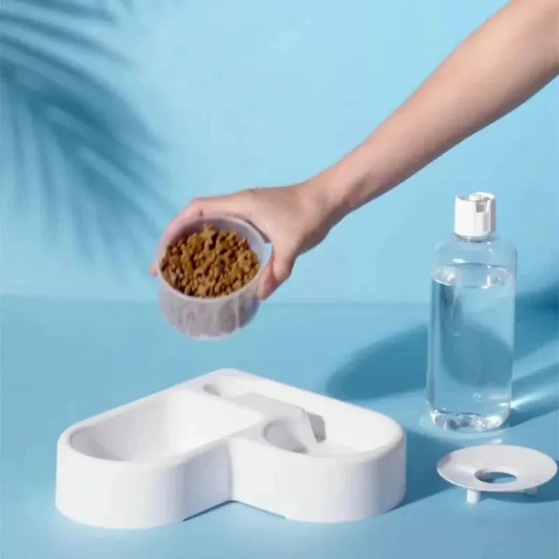 Automatic Drinking Love Pet Bowl Moisture-proof Cat Bowl Dog Basin Dual