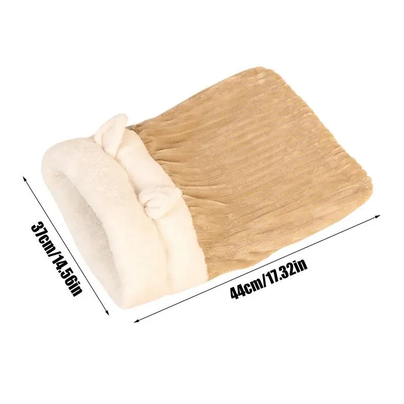 Winter Cat Sleeping Bag Warm Semienclosed Cat Sleeping Bag Bed