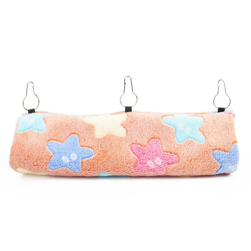 Bed for Small Animal Ferret Squirrel Swing Nest Plush Tunnel Guinea Pig Accessories